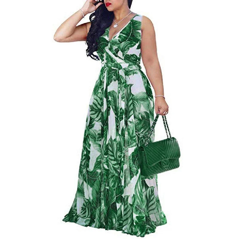 All About Green Maxi Dress Casual Maxi Dress with Pockets