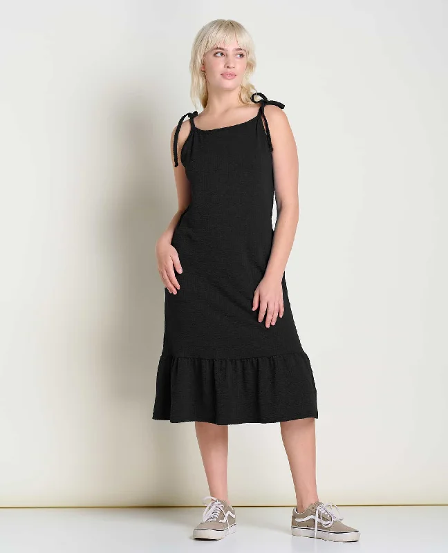 Dandelion Midi Dress Comfortable Fit-and-Flare Midi Dress