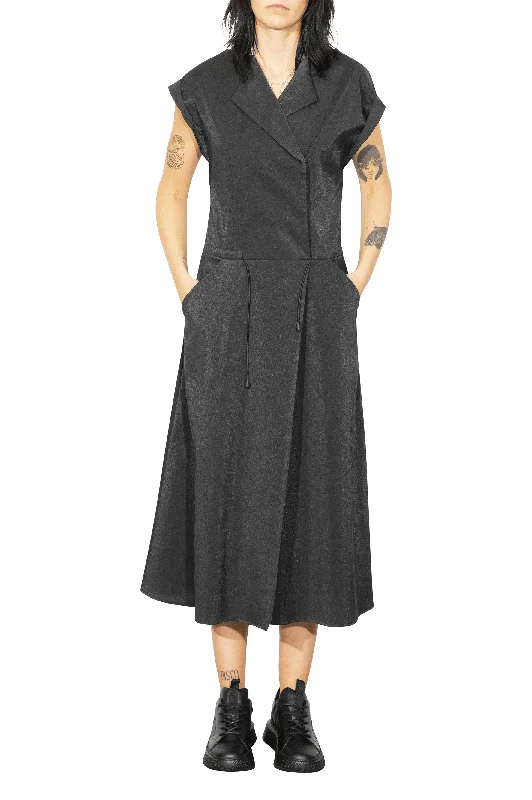 R254 MIDI DRESS Comfortable Denim Midi Dress