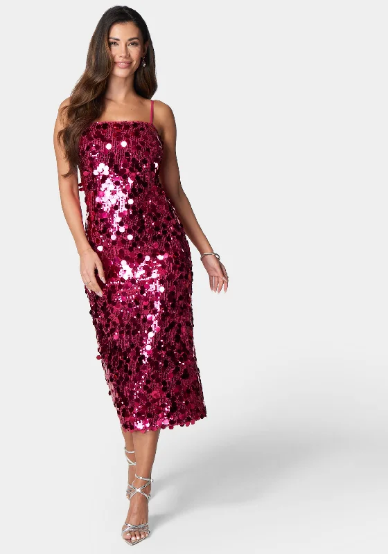 Sequin Midi Dress Cozy T-shirt Midi Dress