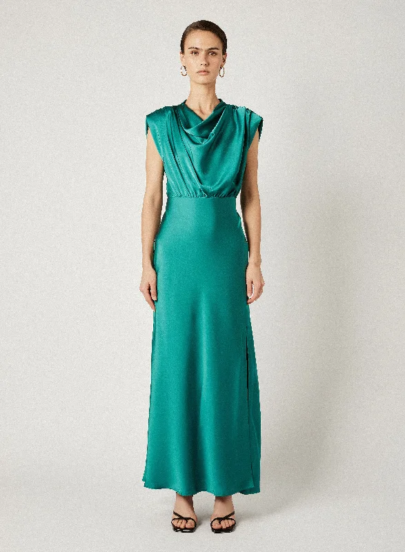 UTOPIA MIDI DRESS - JADE Stylish Wraparound Midi Dress