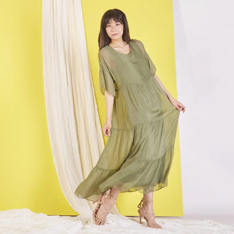 Wholesale silk chiffon maxi dress Comfortable Bohemian Maxi Dress