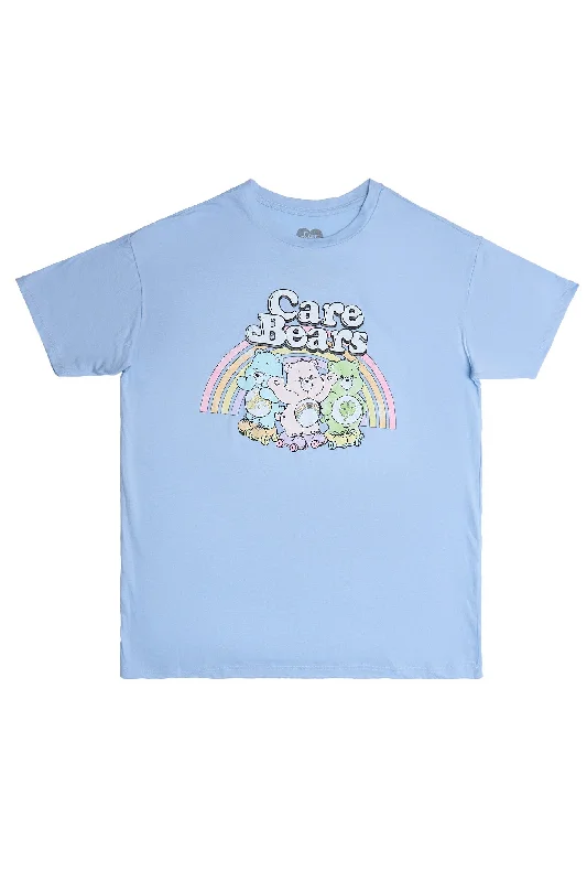 Care Bears Rainbow Graphic Relaxed Tee Houndstooth Herringbone Solid