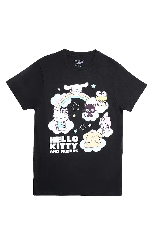 Hello Kitty And Friends Rainbow Graphic Relaxed Tee Jersey Fabric Tulle Fabric Batik Fabric