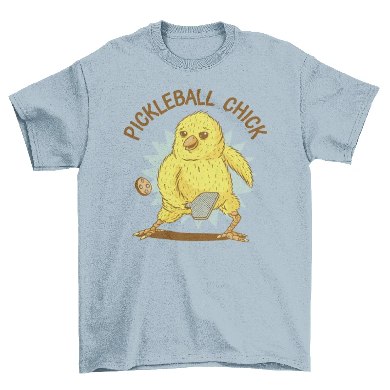 Chick playing pickleball sport t-shirt Lace Blend Ribbed Blend Corduroy Blend