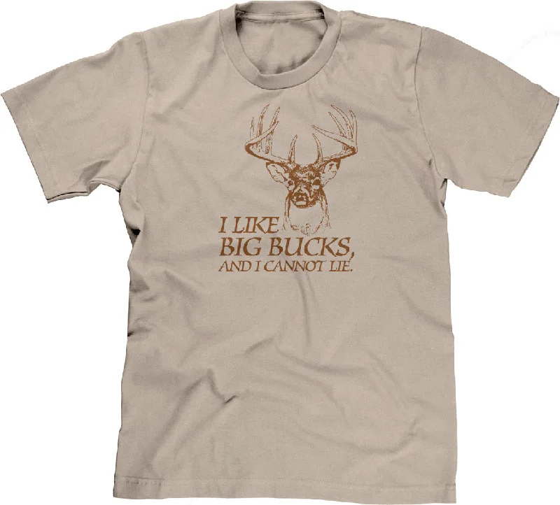 I Like Big Bucks, And I Cannot Lie T-Shirt Houndstooth Herringbone Solid