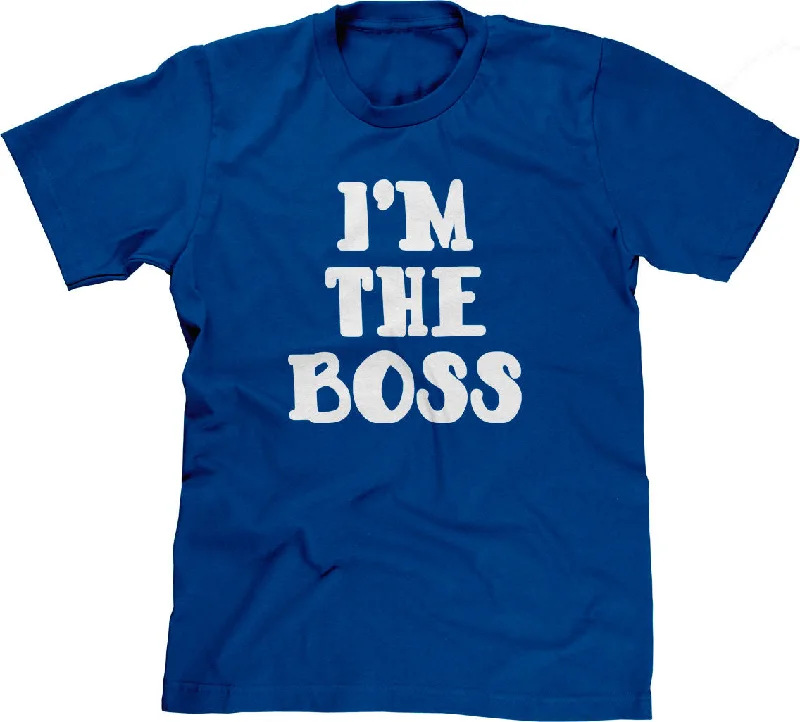 I'm The Boss T-Shirt Striped Floral Plaid