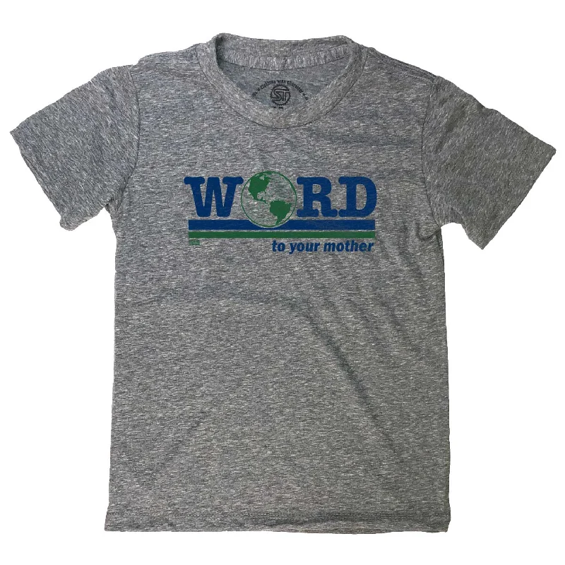 Kid's Word to Your Mother T-shirt Thin T-Shirt Open Front Quick Dry