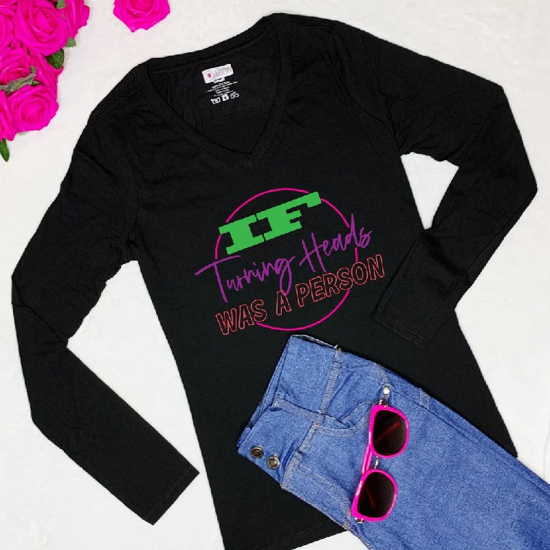 Turning Heads Long-Sleeve T-Shirt Lace Blend Ribbed Blend Corduroy Blend