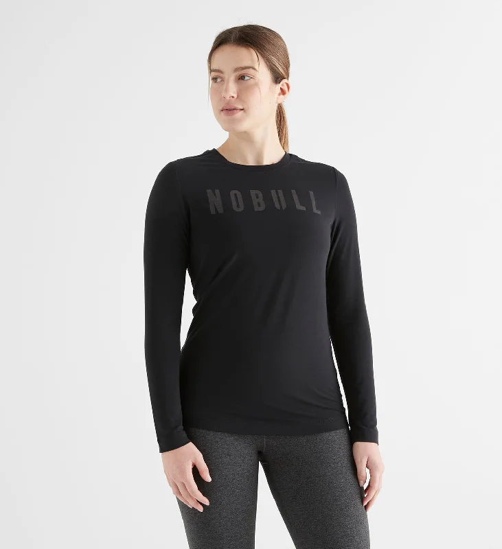 Women's NOBULL Long Sleeve Tee Elasticated Padded Insulated