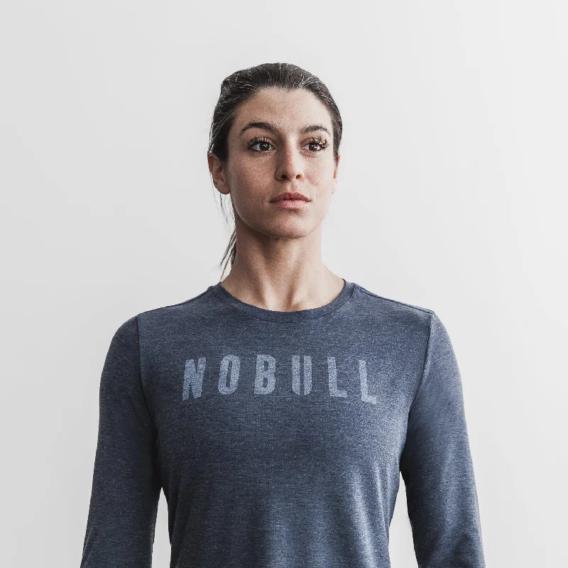 Women's NOBULL Long Sleeve Tee Handmade Hand-knitted Hand-woven