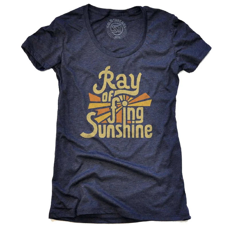 Women's Ray of F'ing Sunshine T-shirt Knit Fabric Woven Fabric Fleece Fabric