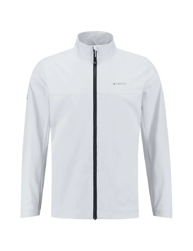 AR Active Softshell Jacket Pale Grey | Men One-Shoulder Jacket Off-the-Shoulder Jacket Asymmetrical Jacket