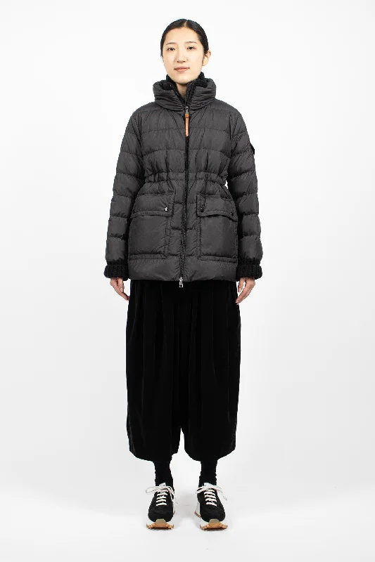 Baux Down Jacket Black Bomber Jacket Anorak Windbreaker