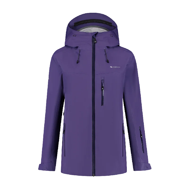 All weather Hardshell Jacket Purple | Women Denim Jacket Leather Jacket Suede Jacket