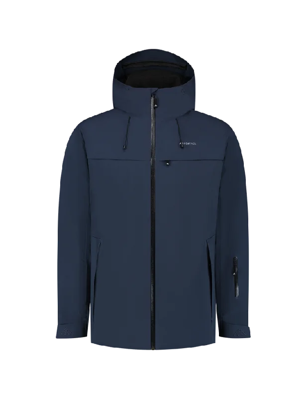 Insulated Hardshell Jacket Dark Blue | Men Bomber Jacket Anorak Windbreaker