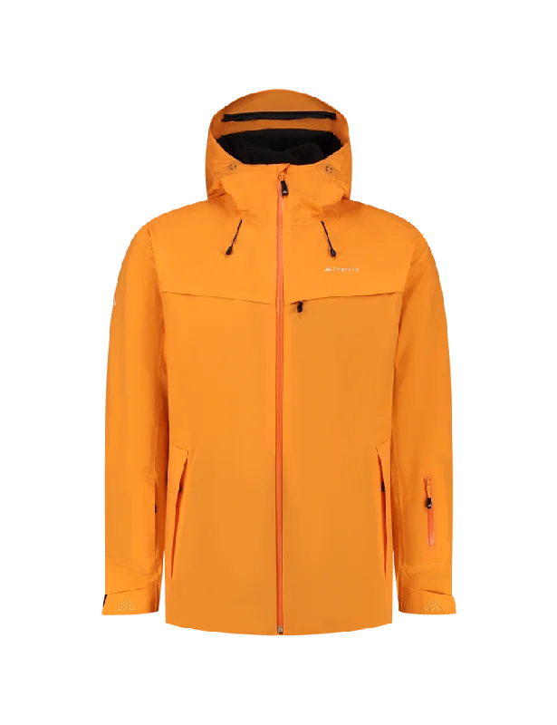 Insulated Hardshell Jacket Orange | Men Cotton Fabric Linen Fabric Terry Fabric