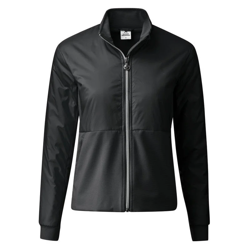 New Daily Sports Debbie Black Golf Jacket MSP$200 Wool Fabric Cashmere Fabric Tweed Fabric