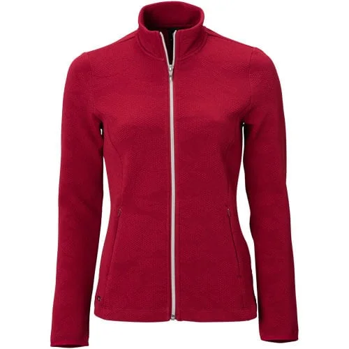 New Nivo Sport Women's Indie Maroon Full Zip Golf Jacket Size M MSP$144 Print Jacket Jacquard Jacket Embroidered Jacket