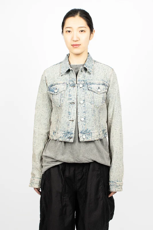 Monogram Denim Jacket Blue/Beige Jersey Jacket Tulle Jacket Batik Jacket