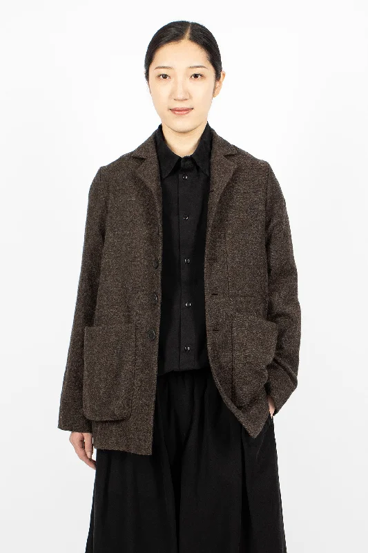 The Photographer Jacket Walnut Wool Jacket Cashmere Jacket Tweed Jacket