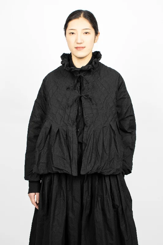 Tulip Waxed Jacket Black Anorak Shell Jacket Lightweight Jacket