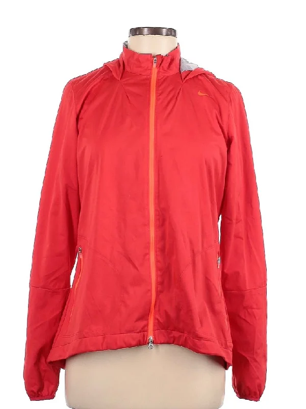 Women's Nike Golf Red Hooded Jacket Size M. MSP$100 Chenille Jacket Brocade Jacket Lace Jacket