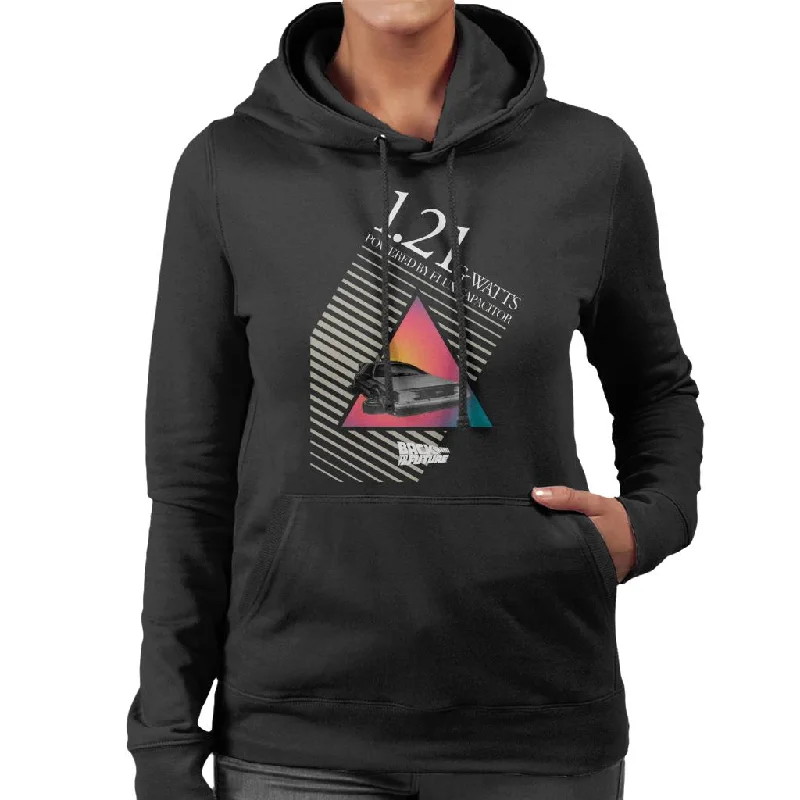 Back to the Future 121 G Watts Women's Hooded Sweatshirt Hoodie with Hem Detail Decorative Unique