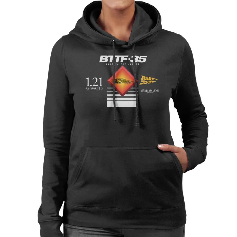 Back to the Future 35th Anniversary Nov 5 1955 Women's Hooded Sweatshirt Hoodie with Mesh Breathable Sporty