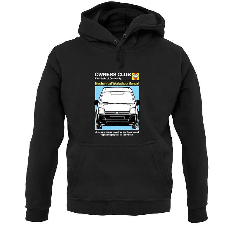 Car Owners Manual Ford Transit Unisex Hoodie Hoodie with Stripes Bold Sporty