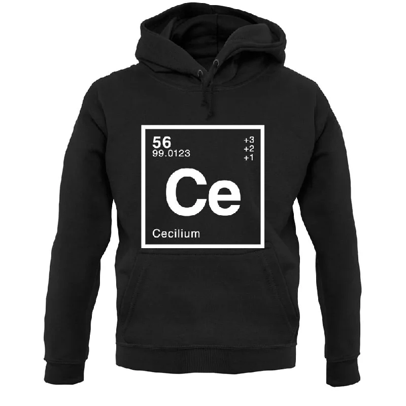 Cecil - Periodic Element Unisex Hoodie Hoodie with Rhinestones Sparkly Elegant