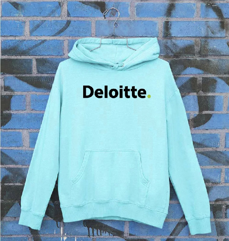 Deloitte Unisex Hoodie for Men/Women Hoodie with Set-In Sleeves Structured Classic