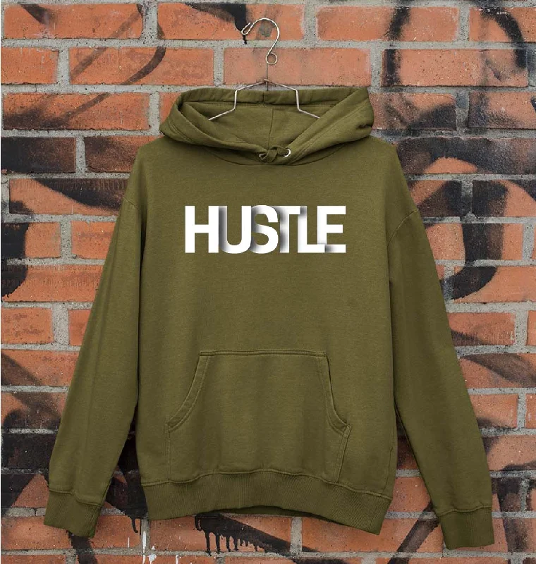 hustle Unisex Hoodie for Men/Women Hoodie with Hem Raw Edge Edgy Unfinished