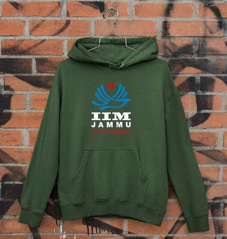 IIM Jammu Unisex Hoodie for Men/Women Hoodie with Applique Textured Unique