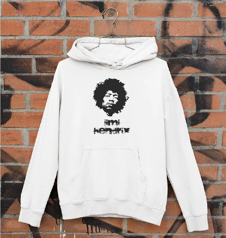 Jimi Hendrix Unisex Hoodie for Men/Women Hoodie with Hem Raw Edge Edgy Unfinished