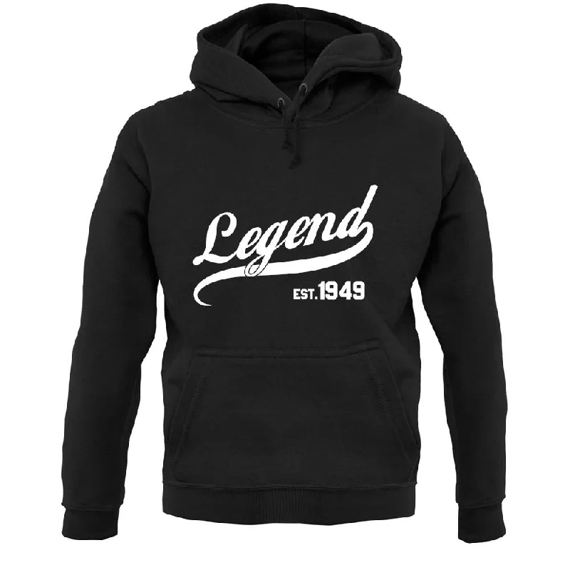 Legend Est 1949 Unisex Hoodie Hoodie with Full-Zip Functional Layering