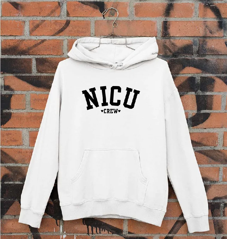 NICU crew Unisex Hoodie for Men/Women Hoodie with Drawstring Waist Adjustable Fitted