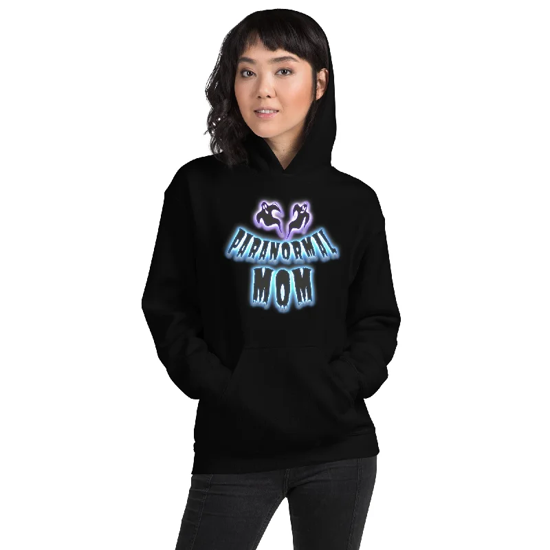 Paranormal Ghost Mom Poltergeist Mother's Day Pullover Hoodie Sweatshirt Hoodie with Set-In Sleeves Structured Classic