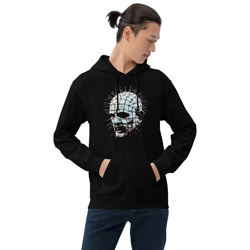 The Hell Priest Cenobite of Hellbound Heart Unisex Hoodie Sweatshirt Hoodie with Hem Frayed Vintage Worn