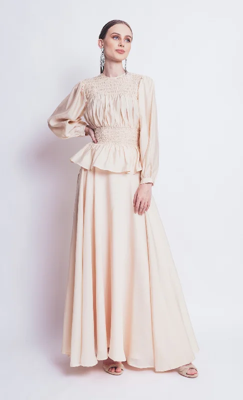 Valentina Skirt in Nude wrap skirt elegant