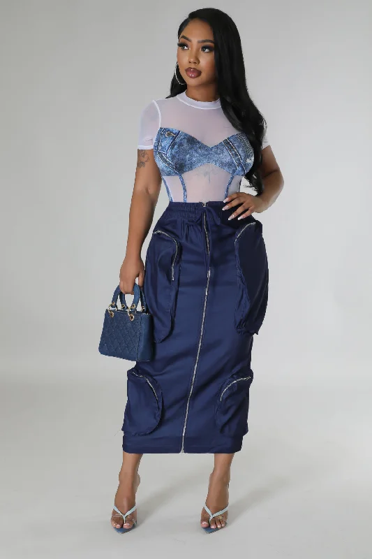 Orsaline Skirt high slit skirt