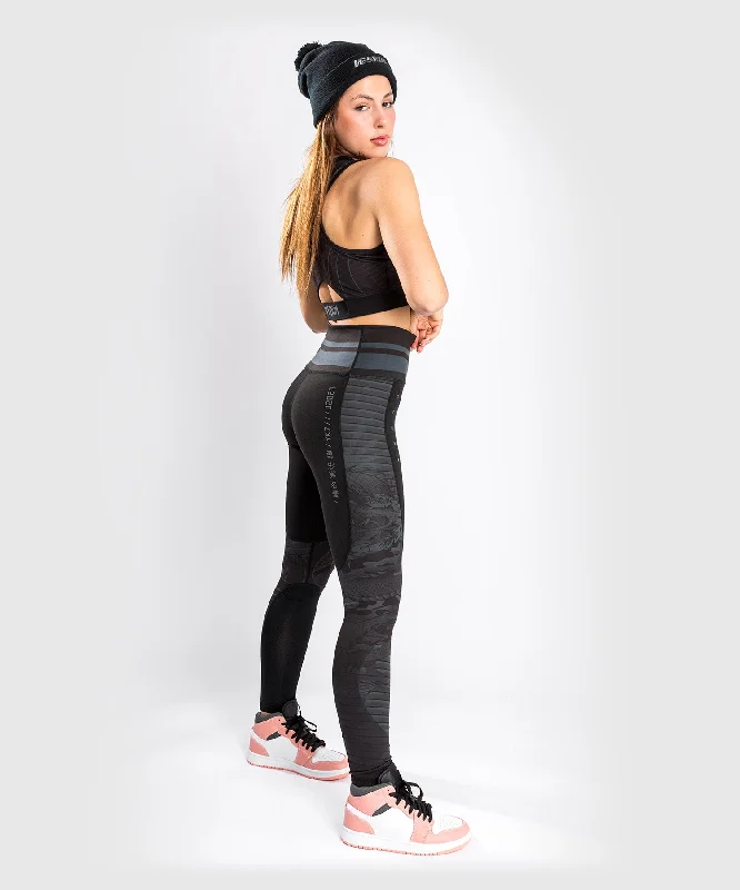 Legging Venum YKZ21 - Negro/Negro Fashionable Ribbed Knit Leggings