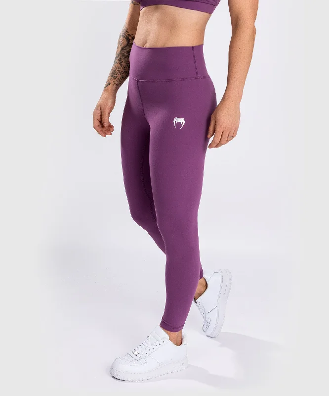 Leggings Venum Essential Lifestyle - Orchidée Sombre/Argent Brossé Stylish Yoga Leggings