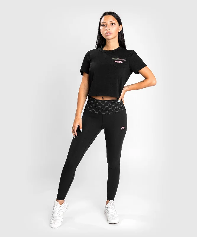 Leggings Venum Monogram 7/8 – Negro//Oro Rosa Stylish Colorful Activewear Leggings