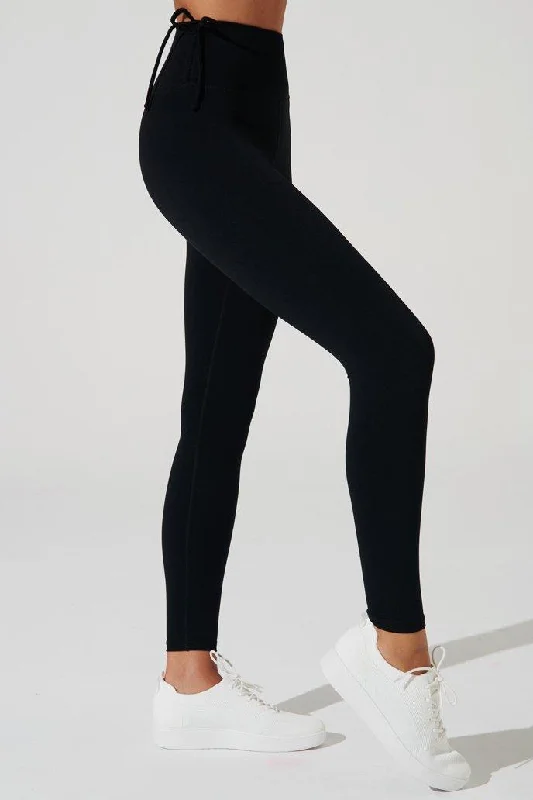 Swell Angel Legging - Black Fashionable Stretchy Fit Leggings