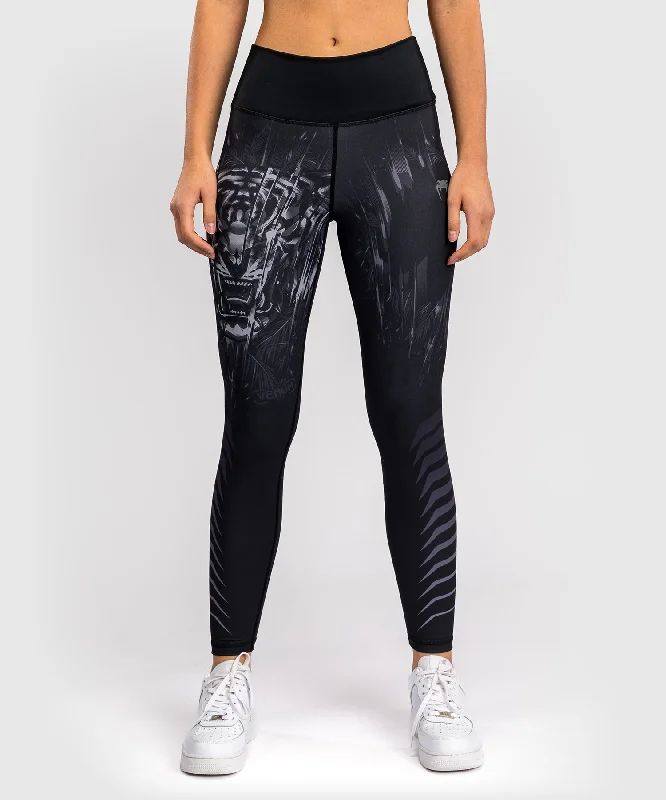 Venum Tiger Leggings para Mujer - Negro/Plata Comfortable Leggings with Pockets