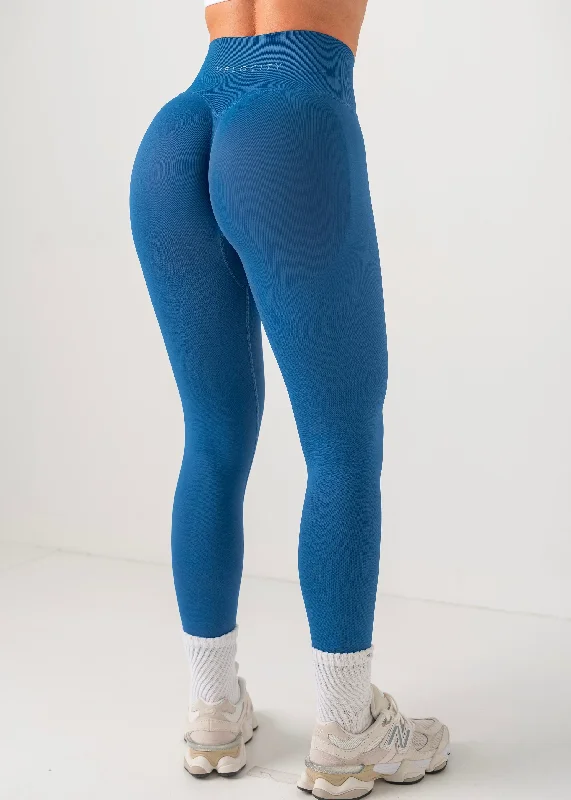 ULTIMATE SEAMLESS SCRUNCH LEGGINGS MINI - PACIFIC Cozy Sweat-Wicking Leggings