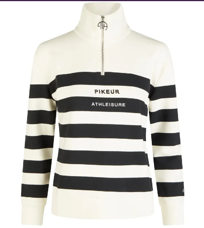 PIKEUR STRIPE LADIES SWEATER Spandex Blend Rayon Blend Denim Blend