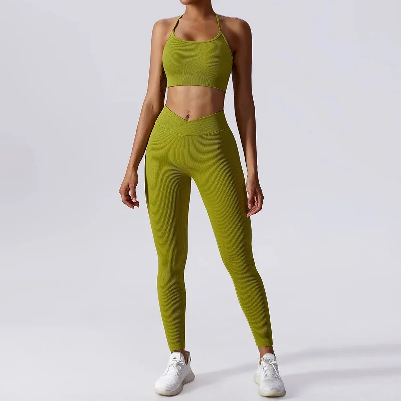 green vest long set