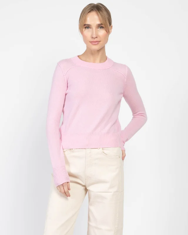 Crop Reverse Seam Sweater Open Front Closed Front Wrap Front